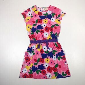 Hanna Andersson Dress Girls Size 14-16 Pink Floral Posey Casual Multicolor